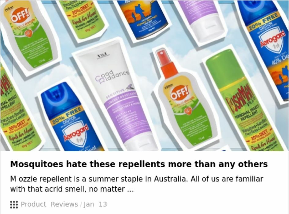 Nine best insect repellents
